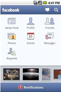 Facebook pro Android
