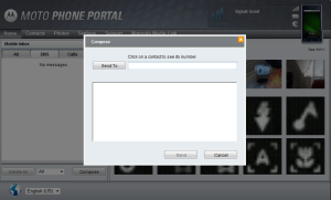 Motorola phone portal odeslání sms