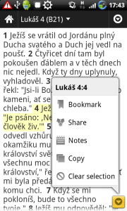Bible - menu verše Bible - menu verše