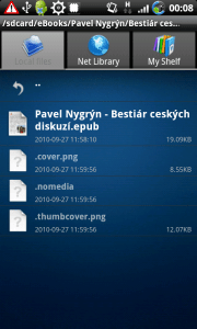 Moon+ Reader - knihovna Moon+ Reader - knihovna