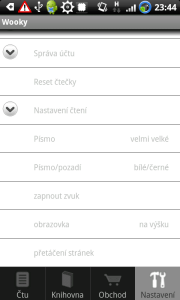 Wooky - nastavení Wooky - nastavení