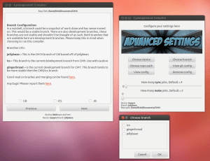 CyanogenMod Compiler s grafickým rozhraním CyanogenMod Compiler s grafickým rozhraním