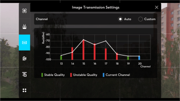 DJI Pilot - nastaveni prenosu obrazu