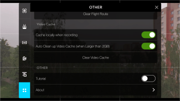 DJI Pilot - ostatni nastaveni 2