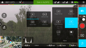DJI Pilot - rozlišení videa