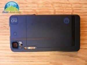 Motorola Milestone XT72 zadní část