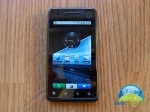 Motorola Milestone XT72 zapnutý displej