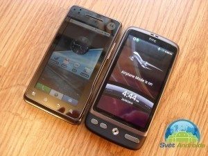 Motorola Milestone a HTC Desire