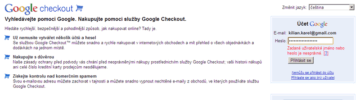 Přihlášení ke Google Checkout