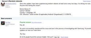 Google potvrzuje náhodné restarty Nexusu S
