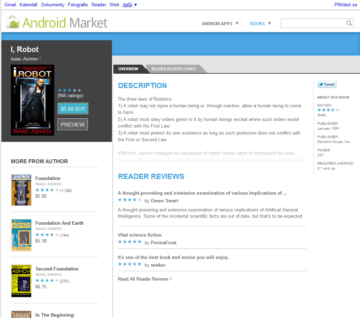 Android Market – Books Android Market – Books