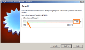 Nastavení velikosti RAM