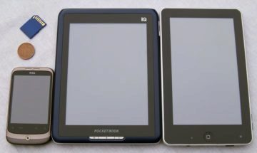 HTC Wildfire, PocketBook IQ 701, iRobot aPad