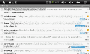GMail na MIDroidu neumí barevné štítky, ani prioritní poštu