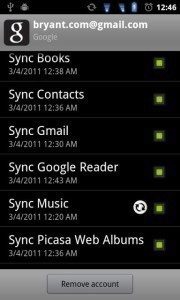 Synchronizace hudby na Androidu