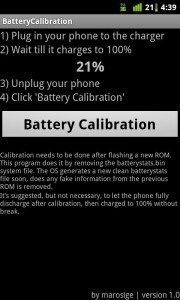 Battery Calibration