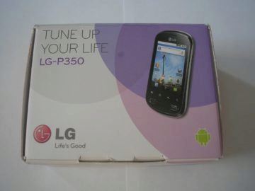 lg optimus me krabice