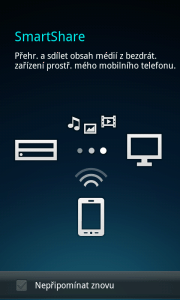 SmartShare pro sdílení obsahu přes DLNA