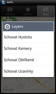 Volitelně si můžete zapnout ty vrstvy, které vás zajímají