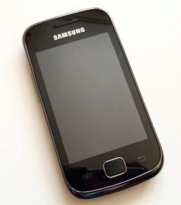 Samsung Galaxy Gio-čelní strana