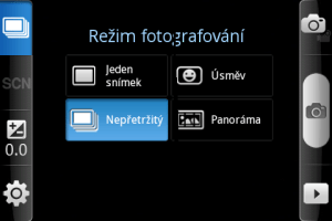 Režimy fotografování