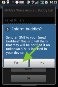 Na zvolené číslo pak můžete odeslat informační SMS
