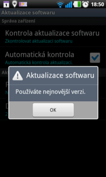Aktualizace softwaru