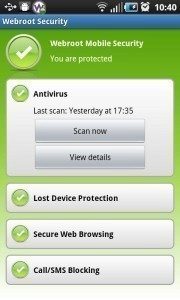 Webroot Mobile Security