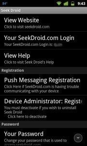 SeekDroid