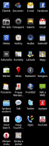 Aplikace nainstalované v telefonu
