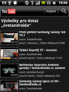 Samozřejmě nesmí chybět videoportál Youtube