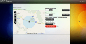 HTC sense webová služba