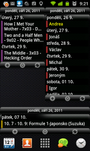 Android Agenda Widget