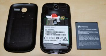 Huawei Ideos X1 – pod zadním krytem