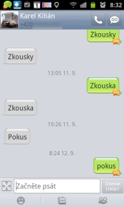 GO SMS Pro: Konverzace a editor