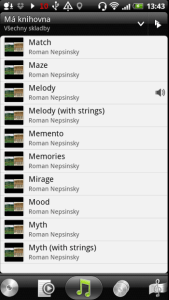 Seznam skladeb nabízí několik pohledů na nalezené nahrávky