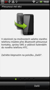 Přenést se postará o přenos dat ze starého telefonu