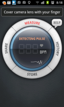 Z uživatelského hlediska je Instant Heart Rate jednou z nejjednodušších aplikací pro Android Z uživatelského hlediska je Instant Heart Rate jednou z nejjednodušších aplikací pro Android