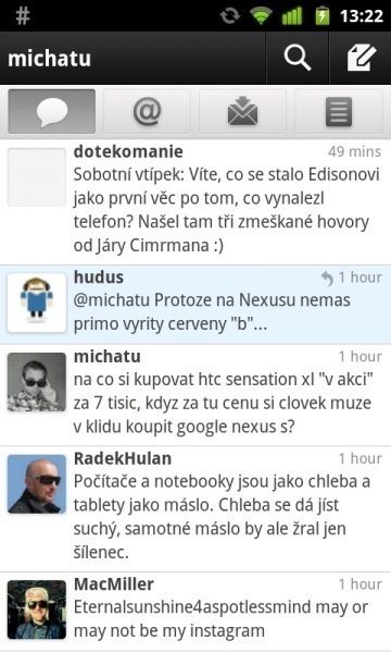 Úvodní obrazovka Úvodní obrazovka