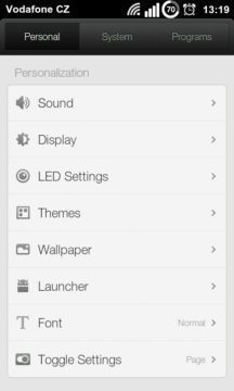 Settings Settings
