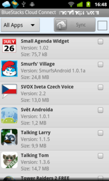 Aplikace SvětAndroida.cz se právě přenáší z telefonu do cloudu a tím do BlueStacks ve Windows