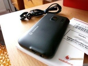 Vodafone 845 - zadní část telefonu