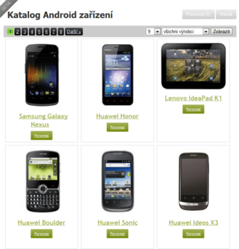 update Android Katalogu