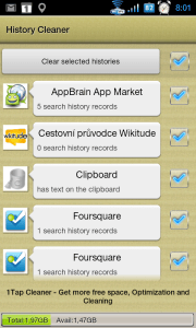 History Cleaner si poradí s odstraněním historie zvolených aplikací