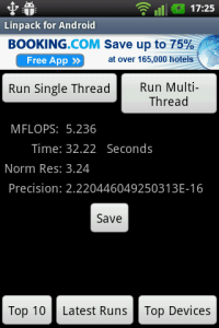 Linpack for Android