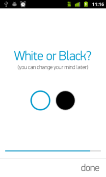 White or black