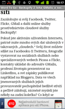 Balík Documents To Go si poradí s dokumenty MS Word...