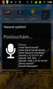 Hlasové vytáčení nefungovalo dle našich představ