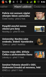 Na dalších záložkách najdete zprávy z hlavních českých zpravodajských serverů