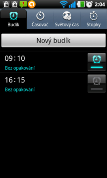 Přehled budíků